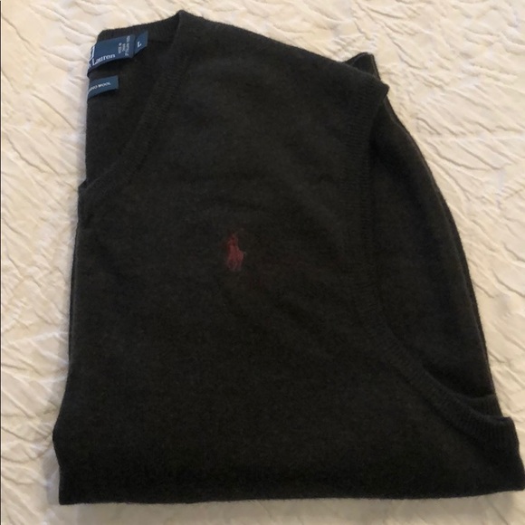 Polo by Ralph Lauren Sweater Vest 100% Merino Wool - Picture 6 of 7
